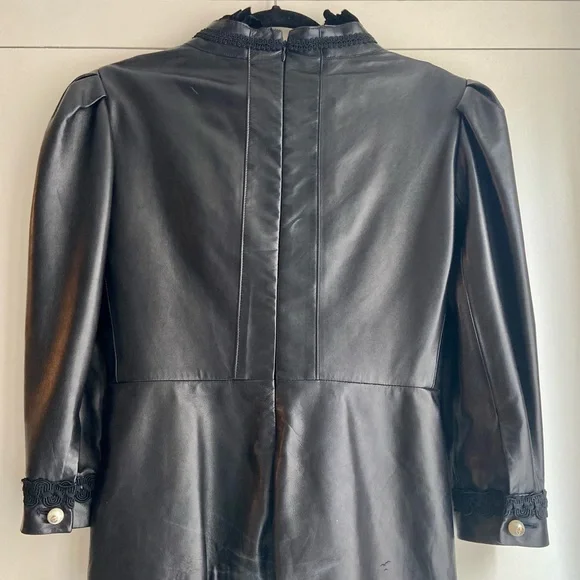 Gucci Cruise 2017 runway black leather dress set . Extremely rare !!!